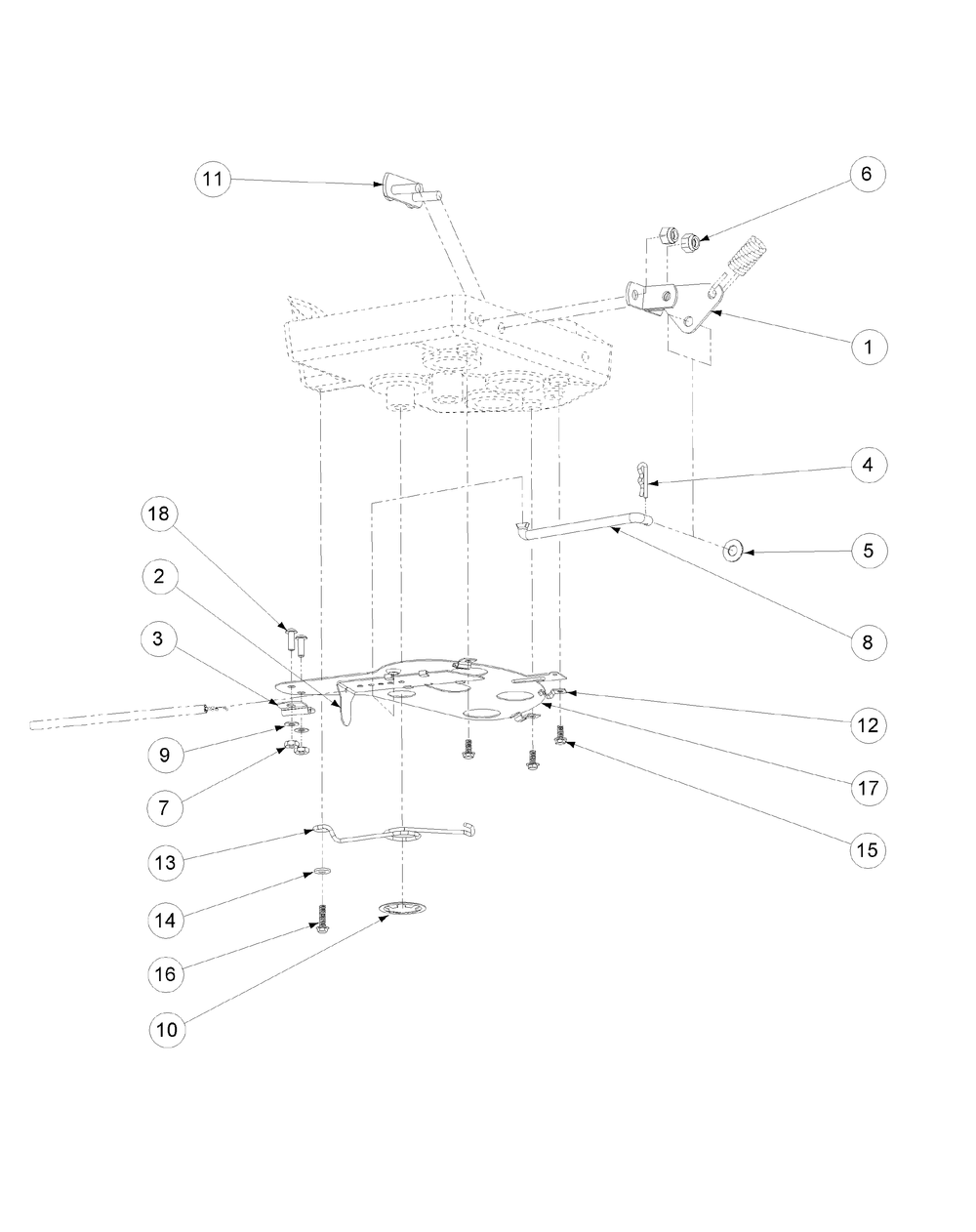 Shut-Off Plate Assembly (2007 And Before) Diagram and Parts List for 56A443TH (750-XP)(2008 & Before) Cub Cadet Lawn Mower